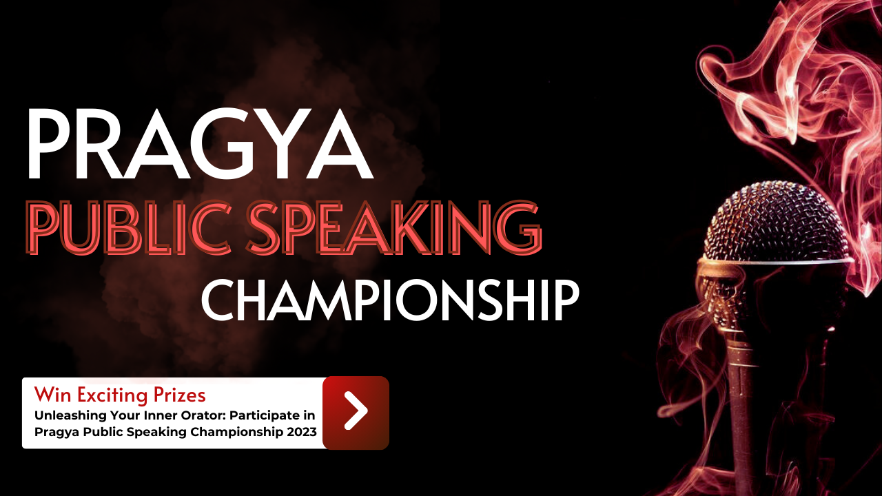 Pragya Public Speaking Championship: 2023 / Designing page 1